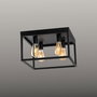 Opviq Kafes - 13743 Lámpara de araña de metal Negro